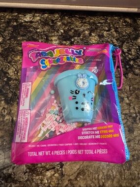 TabaJelly Squeezables Blue Boba with Cute Face